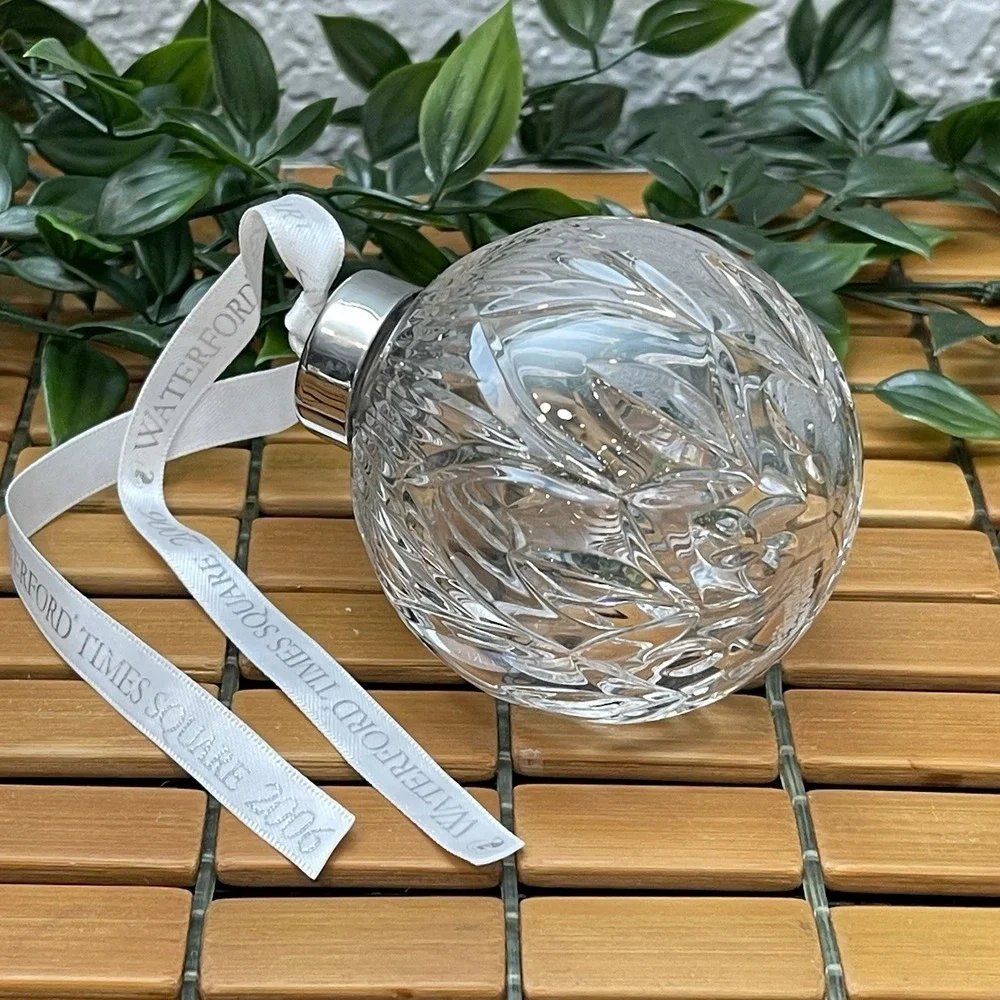 Waterford Crystal Times Square Ball Ornament 2006 Hope for Fellowship Holiday